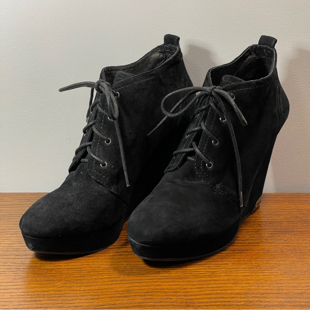 Vince Camuto Suede Wedge Ankle Boot